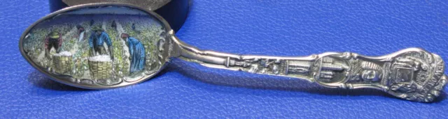 Sterling Silver Enameled New Orleans Black American Souvenir Spoon