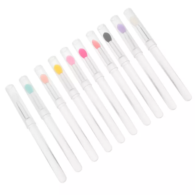 10 piezas Cepillos de lápiz labial Trajes de mujer Brushey viajes cosméticos