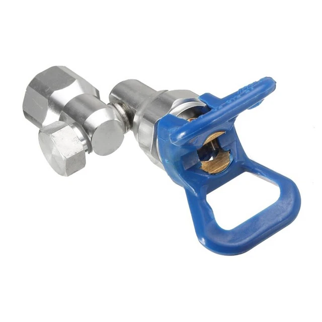 Valvola di intercettazione Clean Shot argento e blu per giunto girevole spray airless