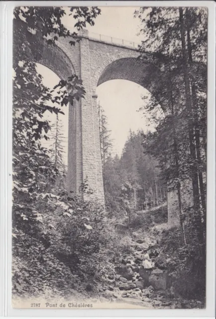 AK Ollon, Pont de Chesieres, 1907