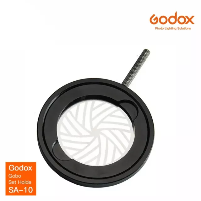 Godox Gobo Halter SA-10 (SA10) Zubehör Passt S30 LED Lampe SA-P1 Projektion