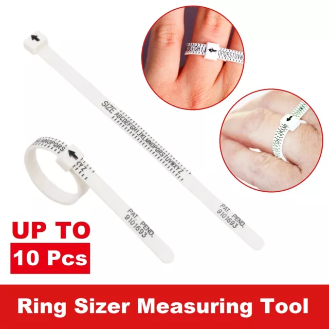 Ring Sizer UK/AU Australian Size Tool Check Your Size Gauge Measurement A to Z