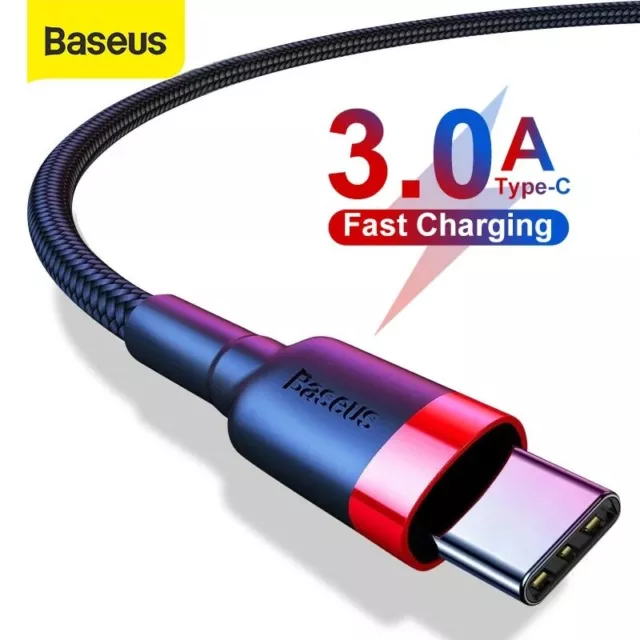 Baseus USB to Type-C Quick Charger Cable QC Charging Cord for iPhone 15 Samsung