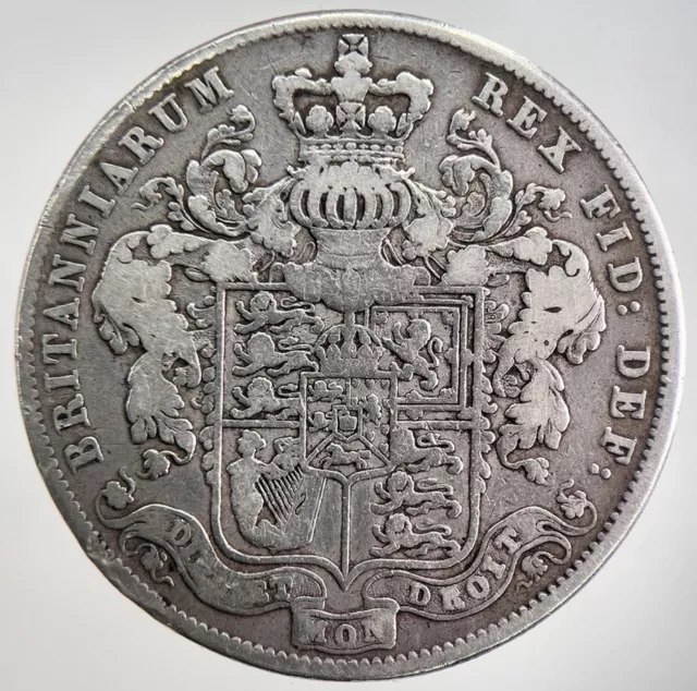 1825 George IV Half-Crown Silver Coin | Fine Collectable Grade | a2780