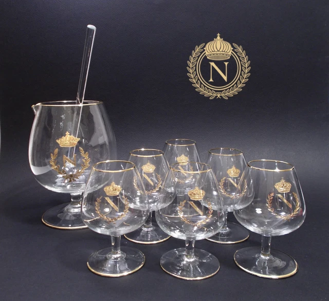Napoleon Mixing Glass Napoleon + Bar Spoon In Cristallo + 6 Calici Napoleon - Bx