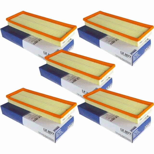 5x MAHLE/Knecht LX 2877 Filtro Aria