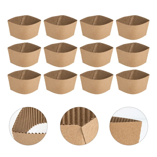 50 piezas fundas de café de papel soporte de taza de café protección