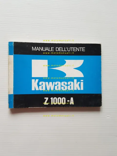 Kawasaki Z 1000 A 1977 manuale uso manutenzione libretto ITALIANO originale