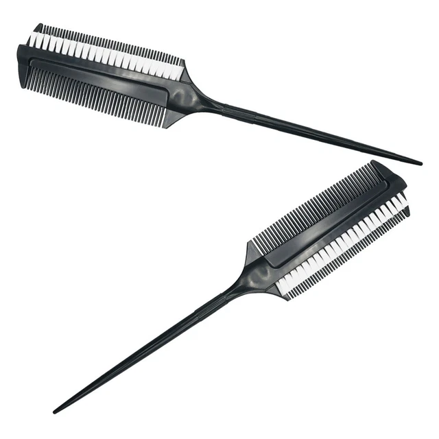 2 Stück Friseurkämme Mit Fischgrät-Zähnen – Für Öl, Styling & Bartpflege