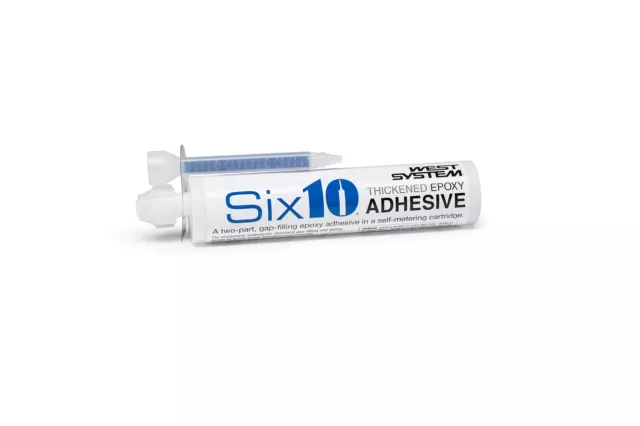 West Systems 610 Resin/Hardener Epoxy Adhesive, 190mL Cartridge, Straw