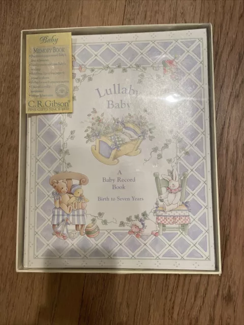 C.R. Gibson Lullaby Baby Record Book Birth To Seven Years  new in box 2000’s