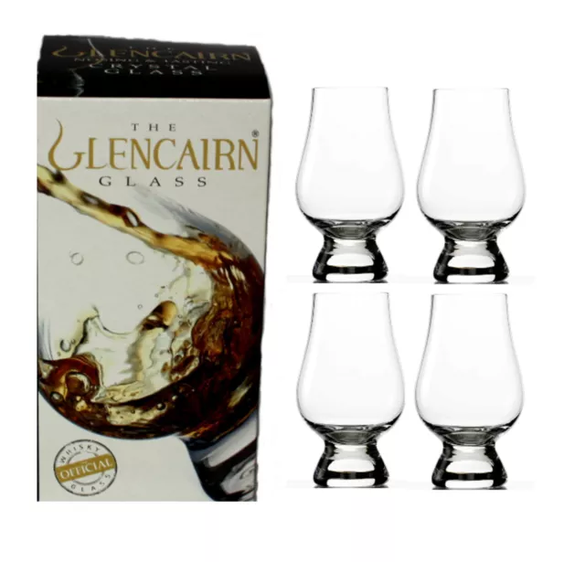 Glencairn Glass 4 Stück Geschenkkarton Malt Whisky Nosing Glas Whiskey