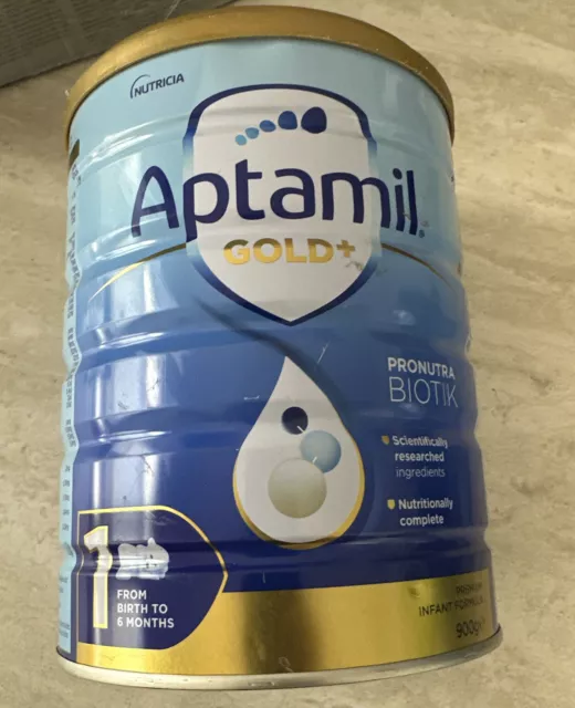 Aptamil Gold+ Infant Formula Pronutra Biotik From Birth To 6 Months 900g.exp2024