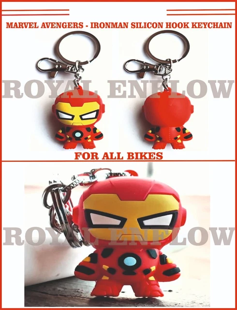 Marvel Avengers - Ironman Silicon Hook Keychain for All Bikes - Exp Ship