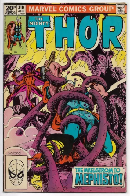 The Mighty Thor #310 Marvel Comics Moench Pollard Day 1981 VG/FN