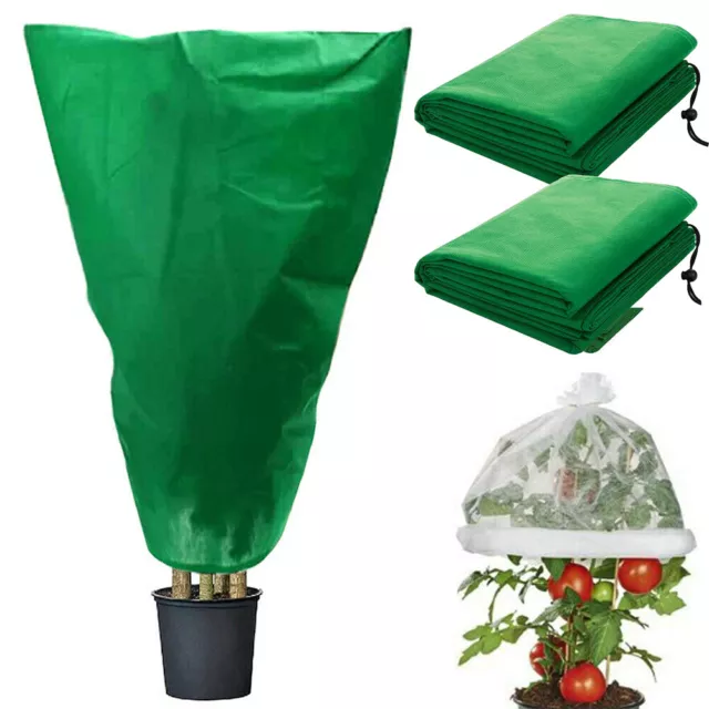 Heavy Duty Frost Protection Bags Plants Fleece Winter Jacket Garden Plant Cover