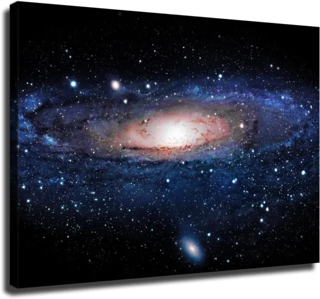 Galaxy Space Universe Planet Poster Office Canvas Classroom Wall Art Framed