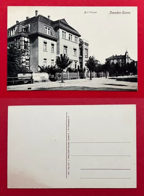 AK DRESDEN Gruna um 1910 Beilstrasse mit Wohnhaus     ( 119082