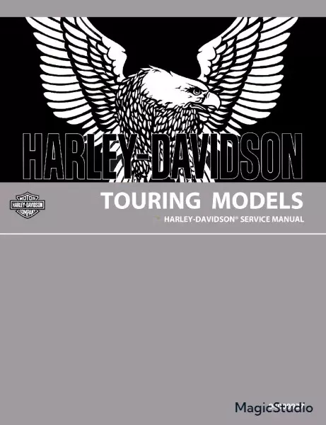 1984-2022 Harley Davidson TOURING Models Service Manual COMB BOUND