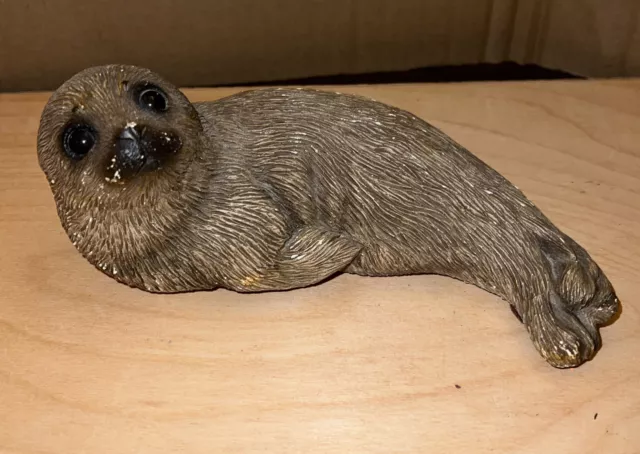 1981 Sandcast Harp Seal ~Sea Lion~ Artist Sandra Brue