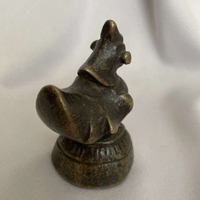 Antique 19th Century Asian Burmese Bronze Bird Opium Weight 321 g 3