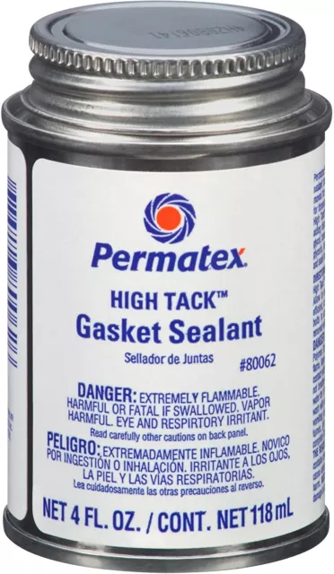 Permatex 80062 High Tack Gasket Sealant, 4 oz -65°F to 500°F New Free Shipping
