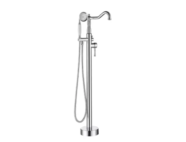 CASAINC Freestanding Bathtub Faucet Tub Filler Floor Mounted Hand Shower Mixer