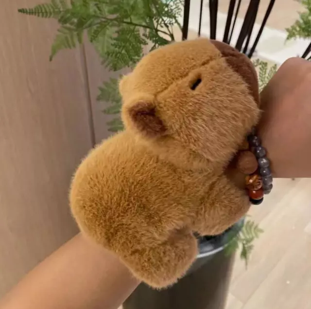Cute Animal Plush Stuffed Toy Wrist Bands Capybara Plushie for Christmas Gifts