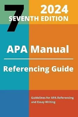 APA MANUAL 7TH Edition 2024 Referencing Guide, Kel £29.39 - PicClick UK