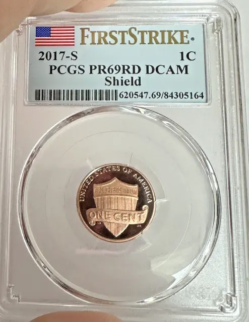 2017-S US Lincoln Shields 1st Strike PCGS PR69RD Deep Cameo ~ PRISTINE!