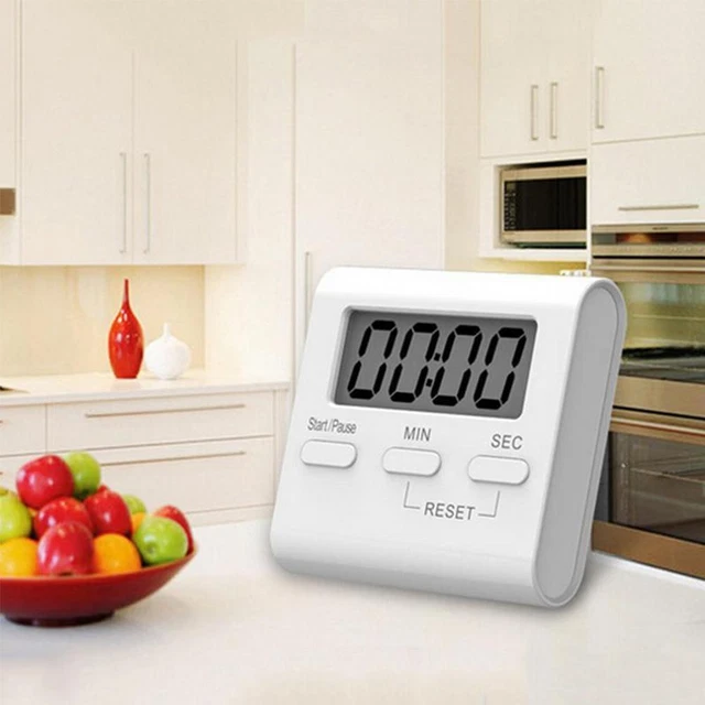 Kitchen Cooking Timers Count-Down Up Large LCD Digitals L4I0 Clock Alarm Z R2F4