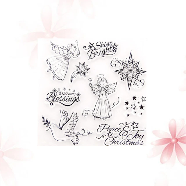 2 stücke klar stempel transparent dichtstempel für diy scrapbooking handwerk 7