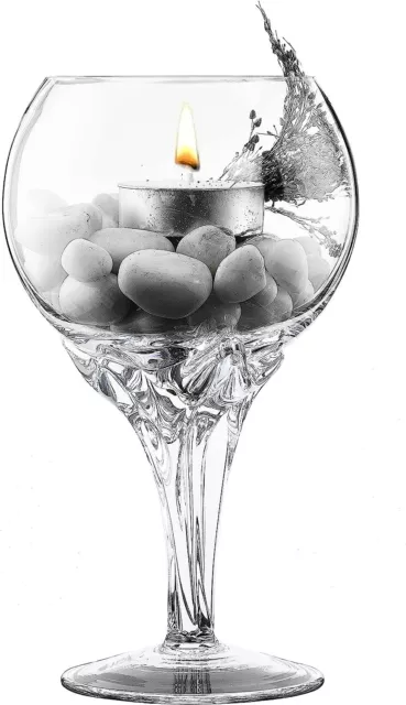 Portavelas de vidrio para velas de pilar velas decorativas para el hogar 25 cm de alto