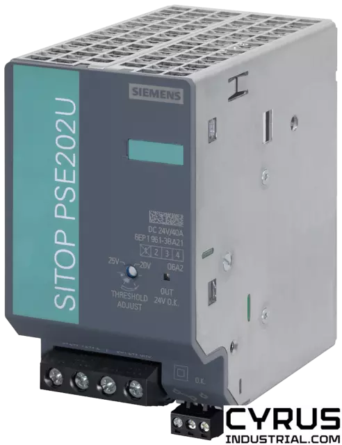 Siemens 6EP1961-3BA21 SITOP PSE202U redundancy module input/output: 24 V DC/40 A
