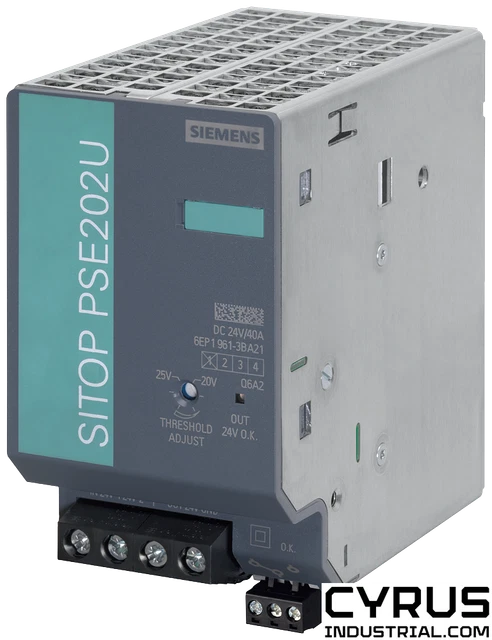 Siemens 6EP1961-3BA21 SITOP PSE202U redundancy module input/output: 24 V DC/40 A