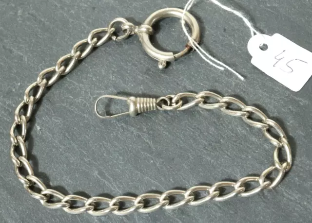 Alte silberne Taschenuhrkette Uhrenkette Uhrkette Kette Taschenuhr Silber chain