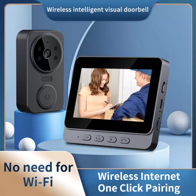 Smart Wireless WiFi Doorbell Intercom Video Camera Door Bell Chime Security