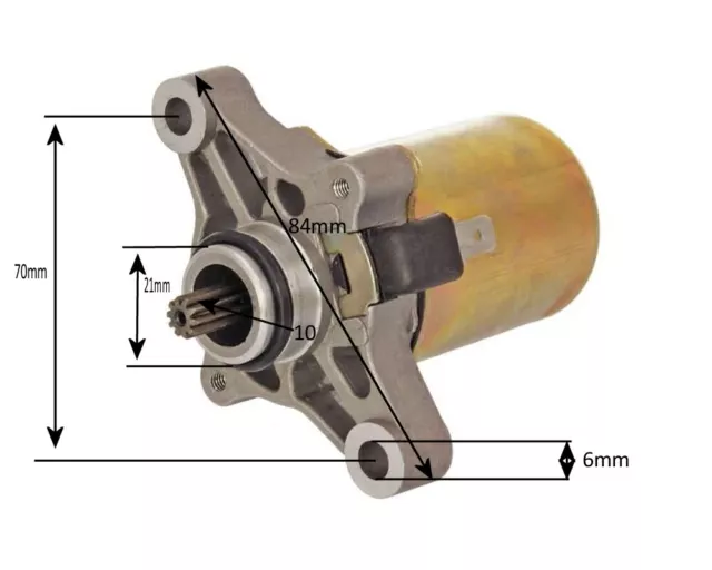 Anlasser E-Starter KYMCO SUPER 8 9 TOP BOY YAGER SYM JET 50 JUNGLE MASK RS SHARK