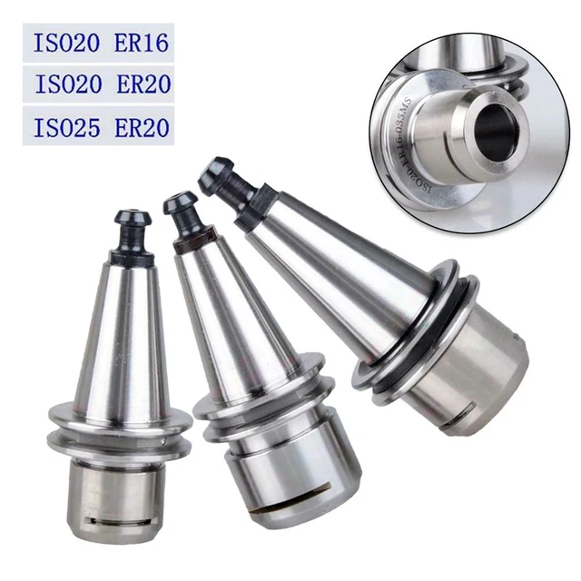 1 Iso Porta Utensili ISO20 ER16 Colletto Mandrino Precisione Incisione Macchina