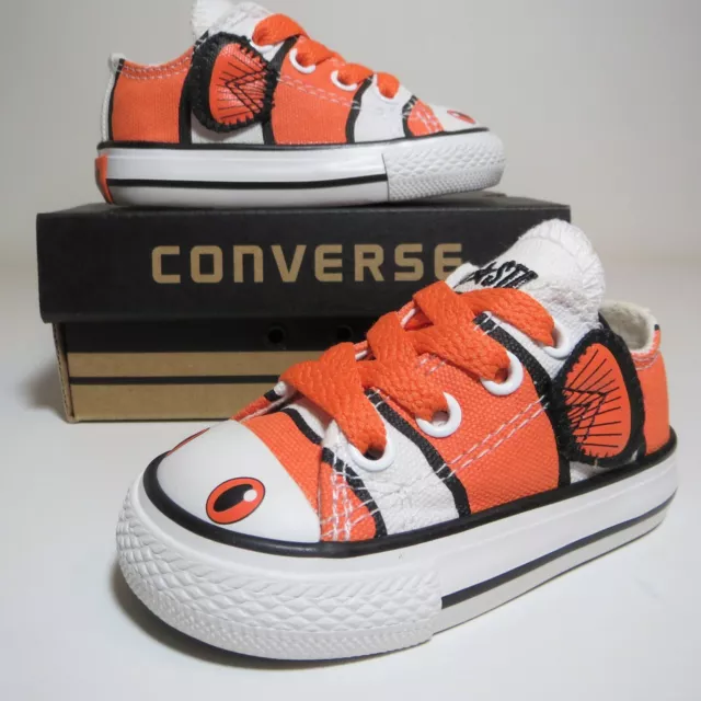 BOYS CONVERSE All Star Finding Nemo Clown Ox Trainers Shoes Size UK 3 EUR 33,69 - PicClick FR