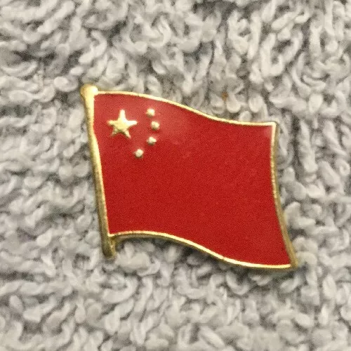 China RPC drapeau national Asie pays chapeau or broche revers cravate tac G10F