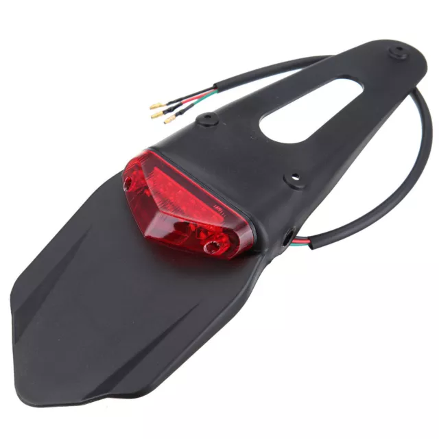 LED rojo Luz freno trasera Guardabarros Luz de todoterreno Dirt Bike Motocicleta