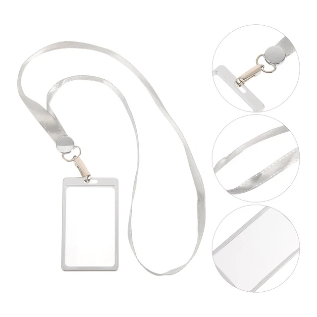 COPERTINE CARTE PORTA ID trasparente con cinturino collo staff manica
