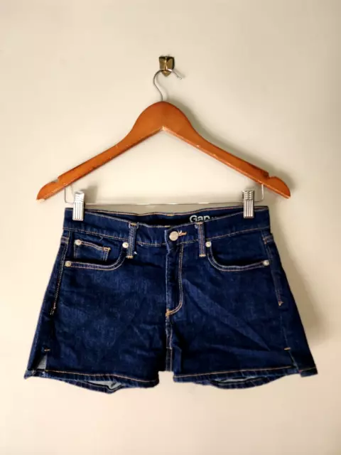 GAP 1969 Vintage Style Label Womens Denim Blue Short Summer Shorts Size 25 R