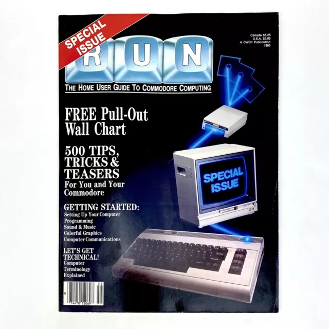 RUN Magazine Special Issue 1985 Vol 1 #1 Commodore  Computing Home User Guide