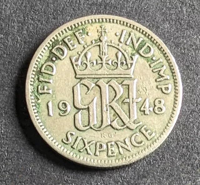 1948 George VI Silver Sixpence 6d Collectable Coin C.11