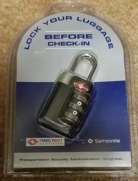 Travel Sentry Lock Your Luggage Before Check-In TSA and Airport Approved Lock
