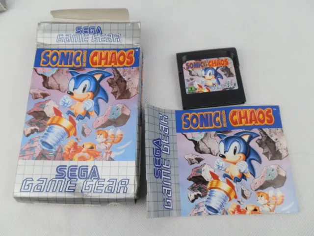 Sonic Chaos en Boîte avec Manuel Sega Jeu Gear