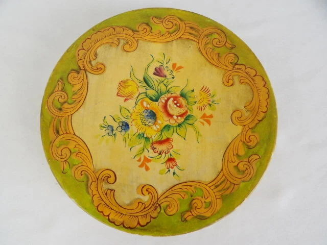 Vintage Moriyama Mori-Machi Hand Painted Divided Dish with Lacquered Box Japan