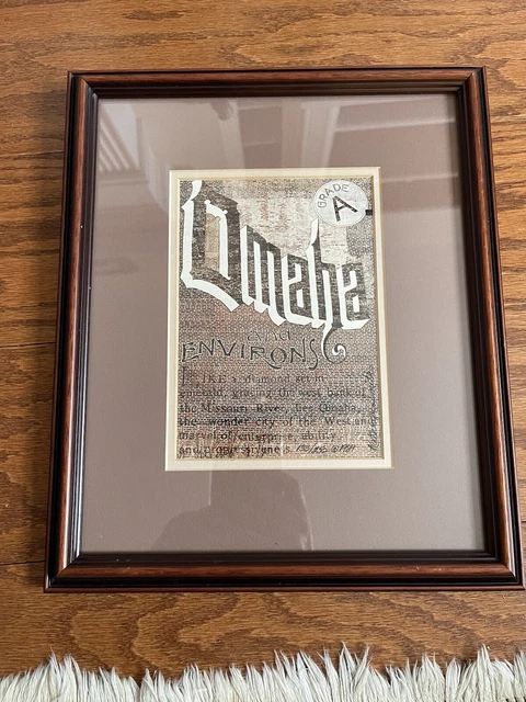Limited Edition #133/250 print Omaha Brick Wall 1989 signed Kathryn Smith